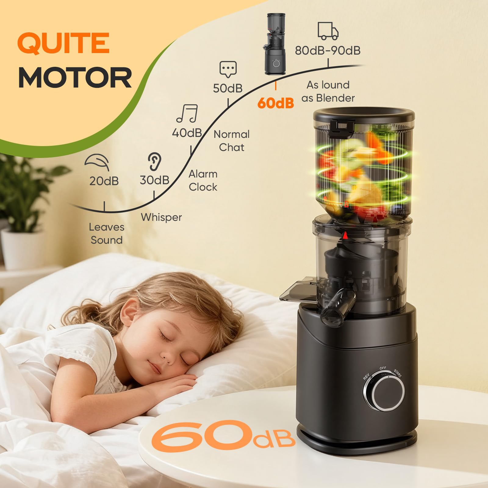 PSIIDAN 1.2L juice and pulp containers support family batches.