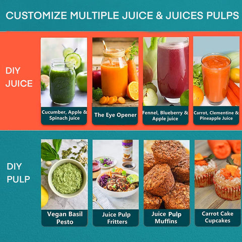 Three-speed control on Juilist juicer for soft to hard produce