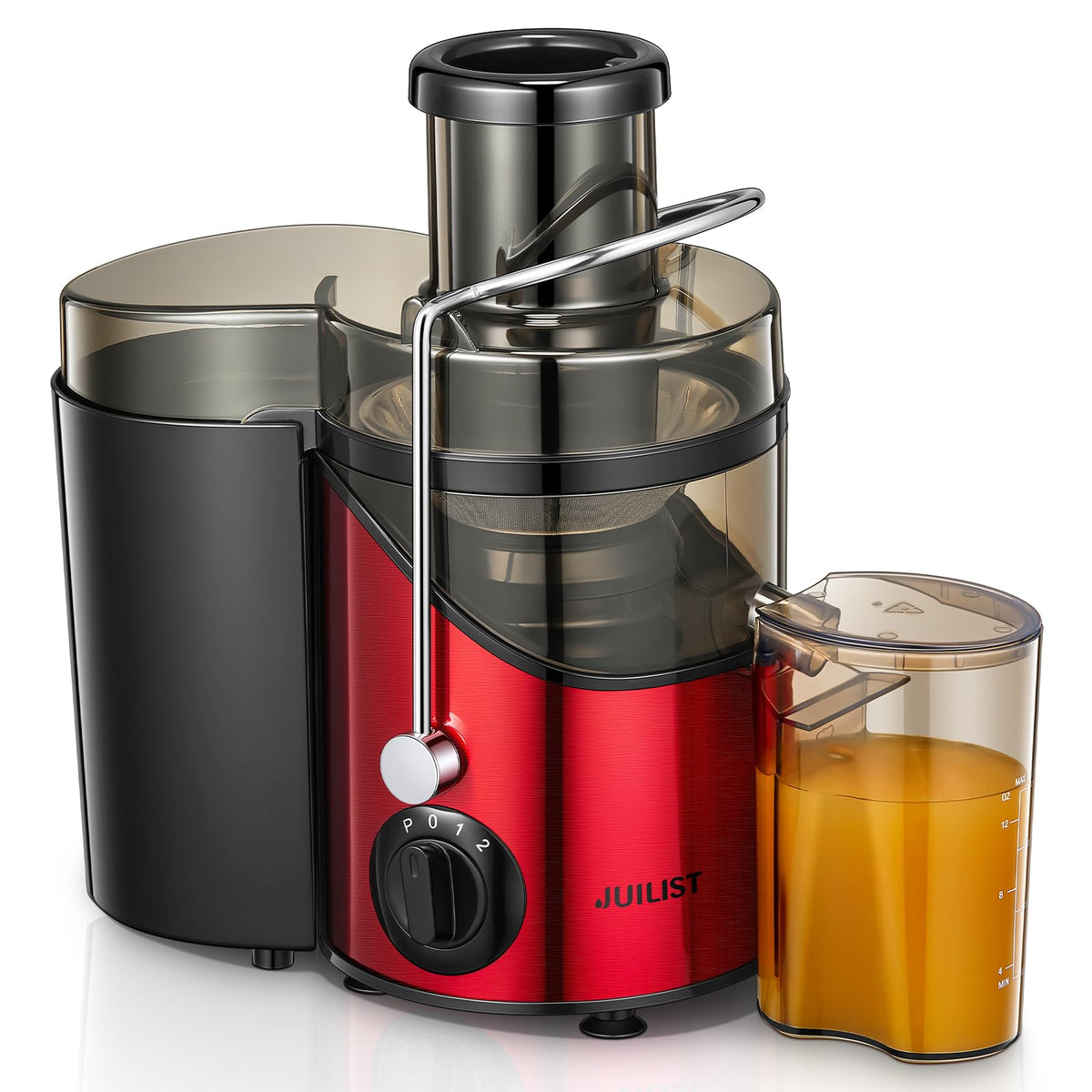 Juilist juicer with a 3-wide-mouth design for effortless loading and faster juicing.
