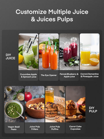 Juilist's compact design fits on counters while delivering efficient juice.