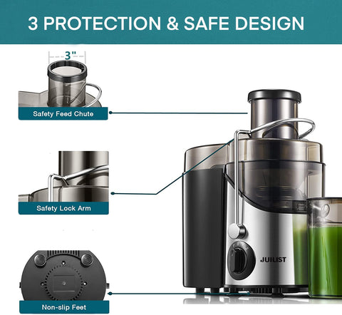 Stainless steel disc and micro-mesh filter on Juilist juicer