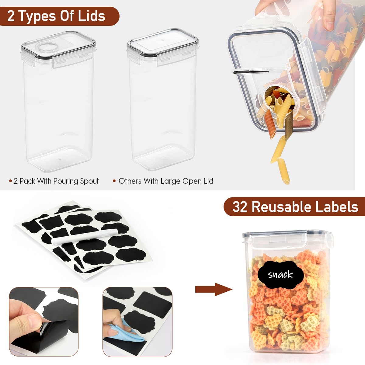 JUJOJB BPA-free durable plastic storage for lasting freshness