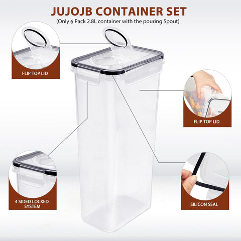 JUJOJB dishwasher-safe containers for easy cleanup