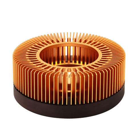 JUKFITA teapot warmer with aluminum top and wooden base for stable heating and balance