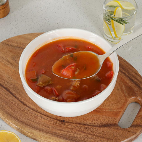 JULIPRO heavy-duty stainless steel spoons withstand daily kitchen use.