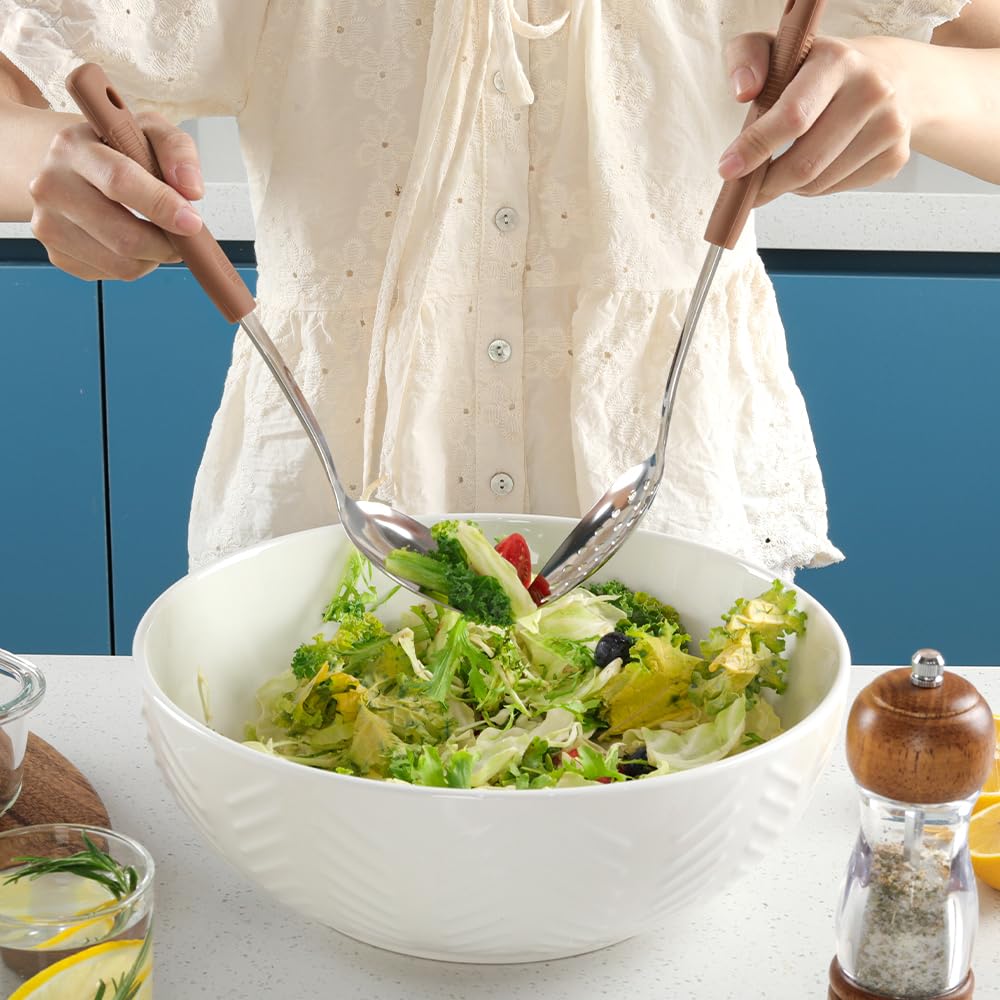 JULIPRO large serving spoons set for everyday meals and celebrations.