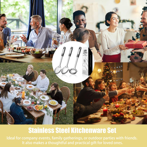 JULIPRO versatile 3-piece set works for appetizers, pasta, and stews