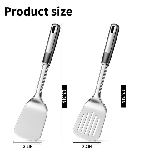 JULIPRO solid-spatula offering precise flipping and lifting on hot pans.