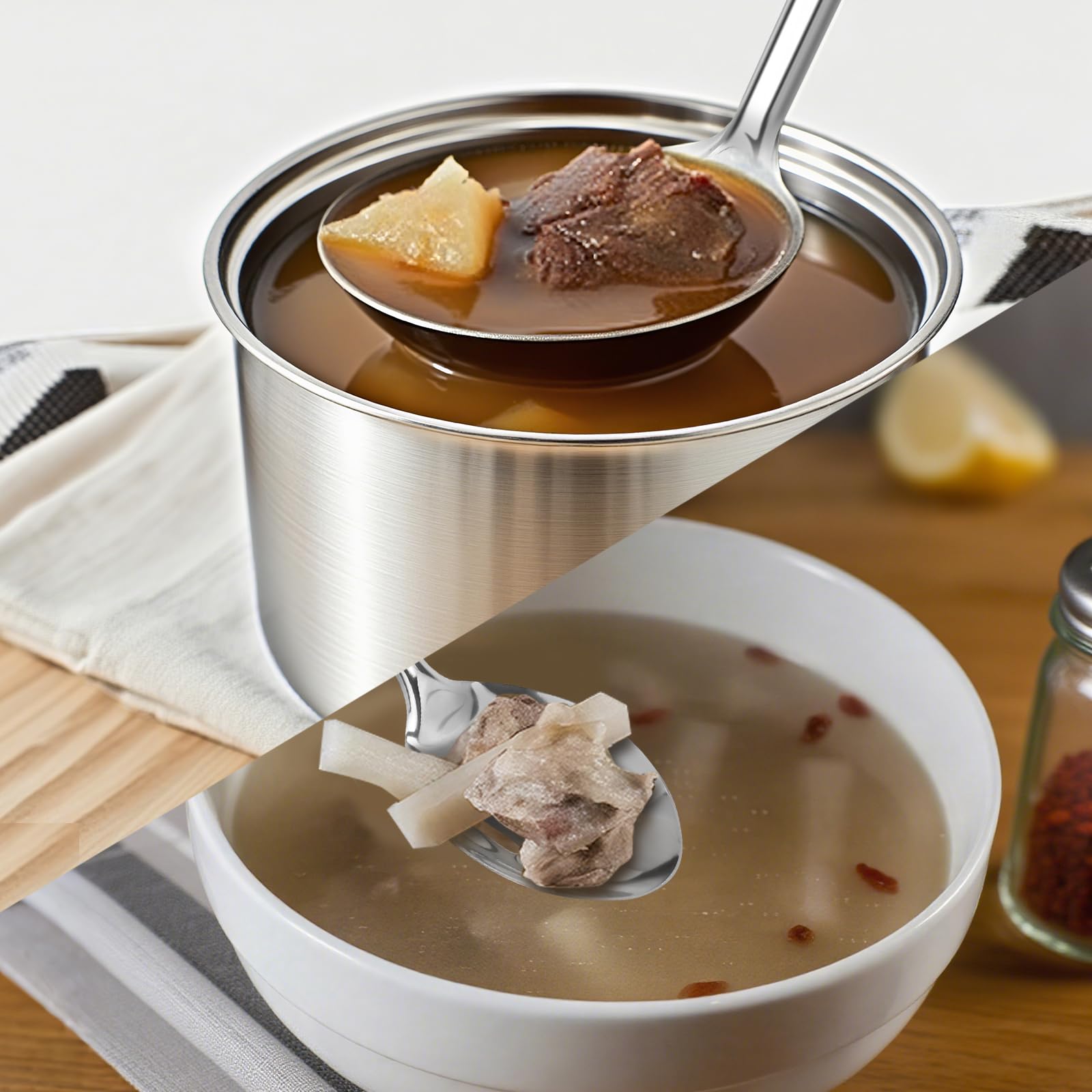 JULIPRO space-saving design with hanging holes keeps kitchen organized