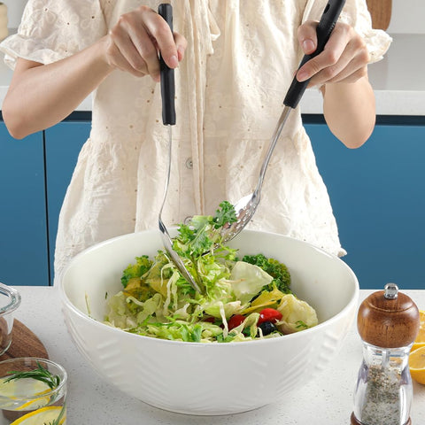 JULIPRO stainless steel spoons balance and durable kitchen tool set.