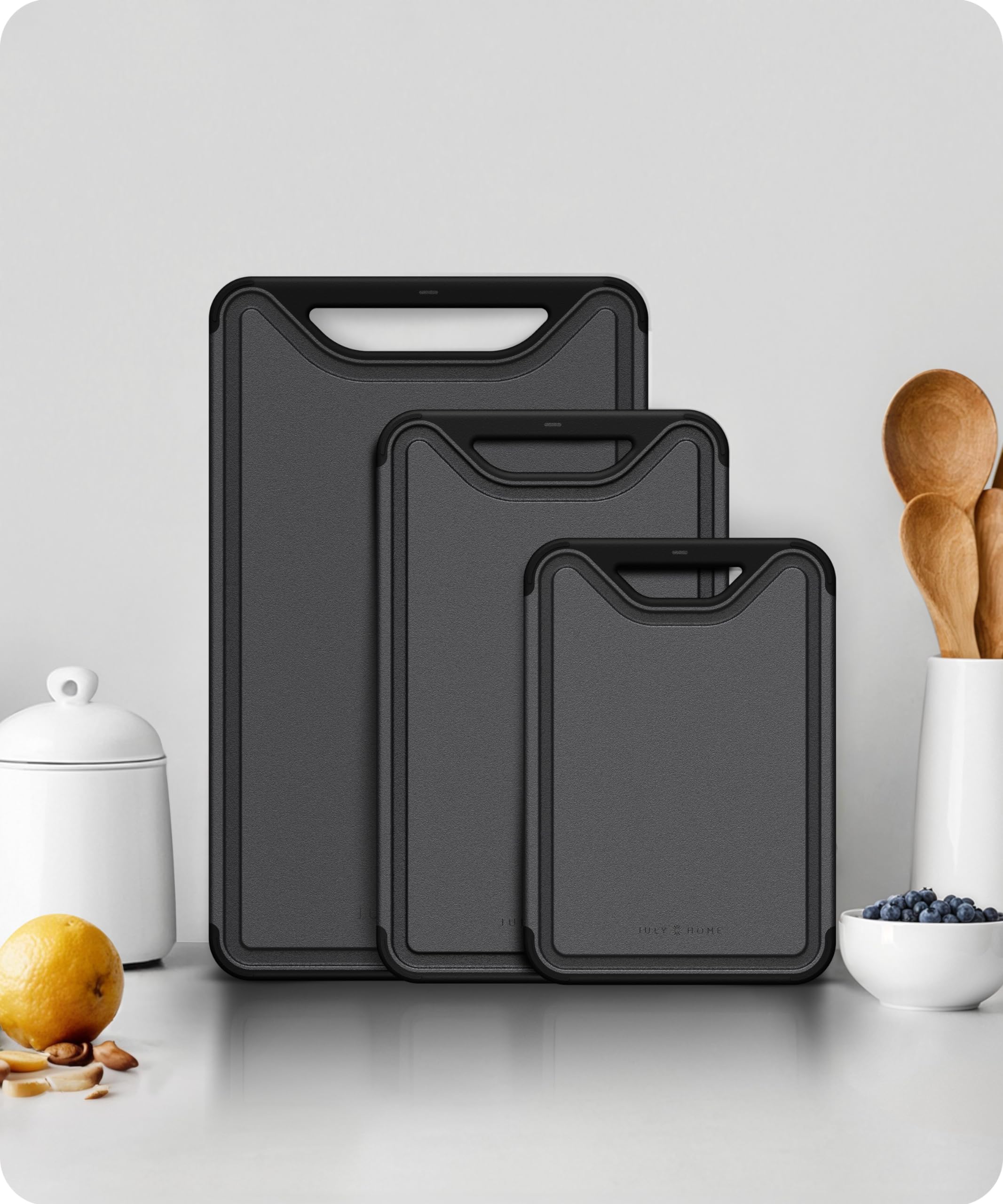 July Home dishwasher-safe boards simplify cleanup after busy cooks.