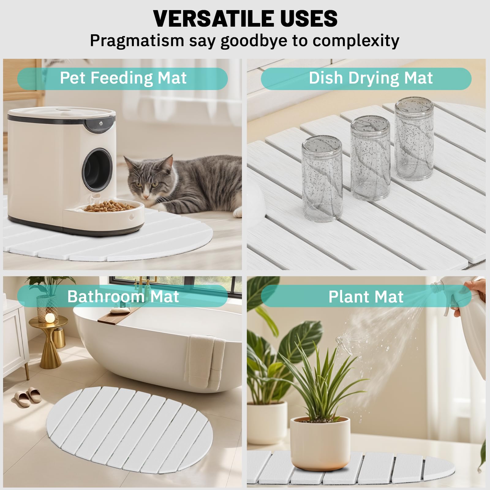 Julysky drying mat used for fruits, vegetables, and pet bowls