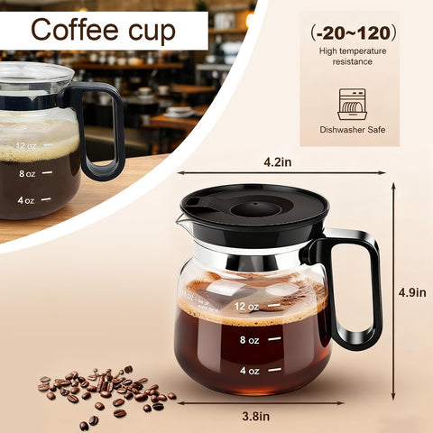 Julyxi borosilicate glass resists thermal shock for hot and cold beverages.