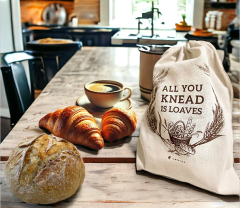 Jumpstick elegant linen texture bag artisan design ideal for gifting bread