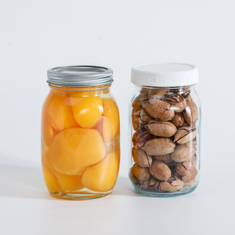 Jumterlee 32oz jar with measurement markings aids portioning and recipe prep.