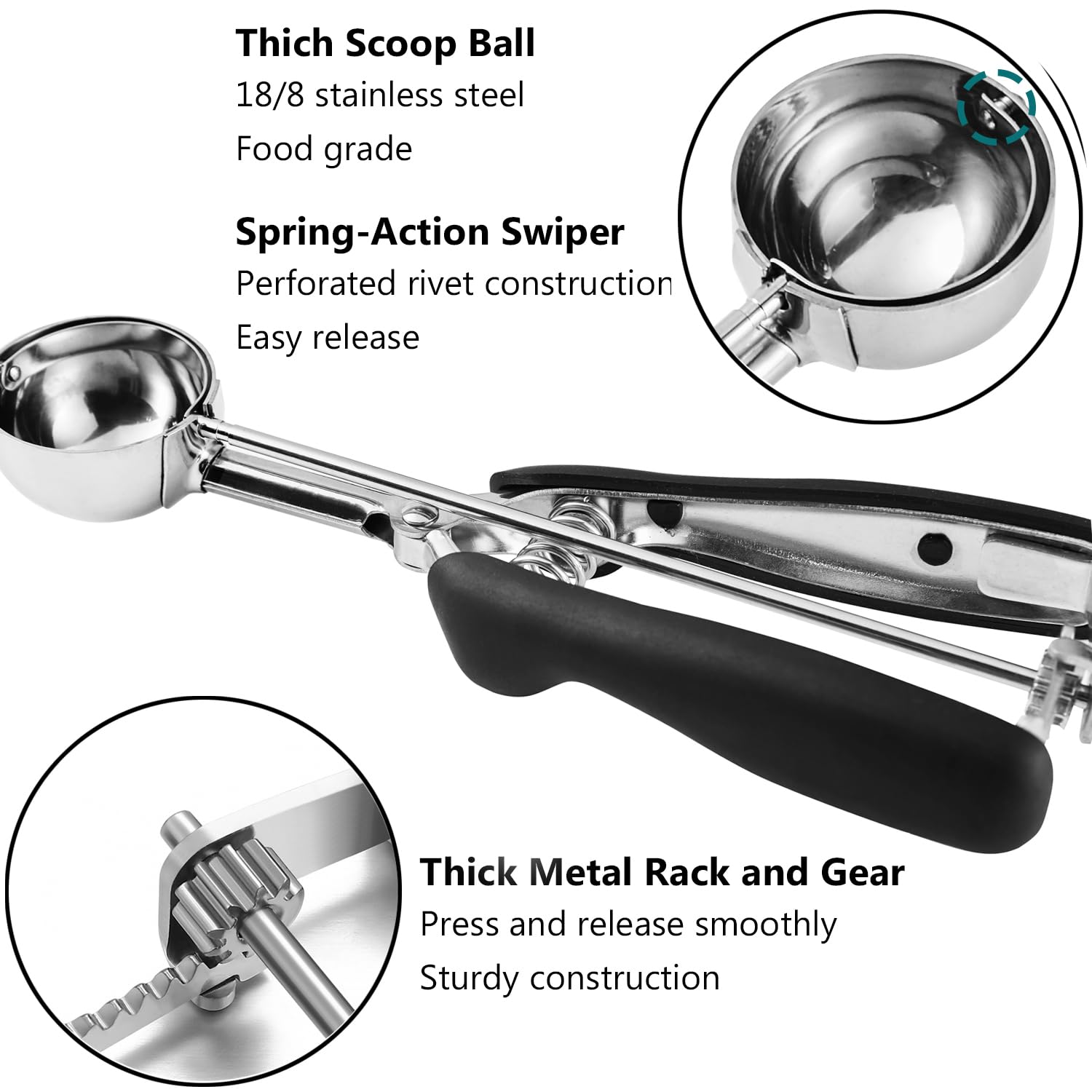 JUNADAEL J multipurpose disher for cookies, ice cream, and more.