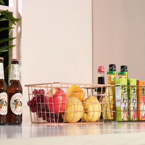 JUNCHU CHERRY fruit vegetable storage basket keeps produce organized.