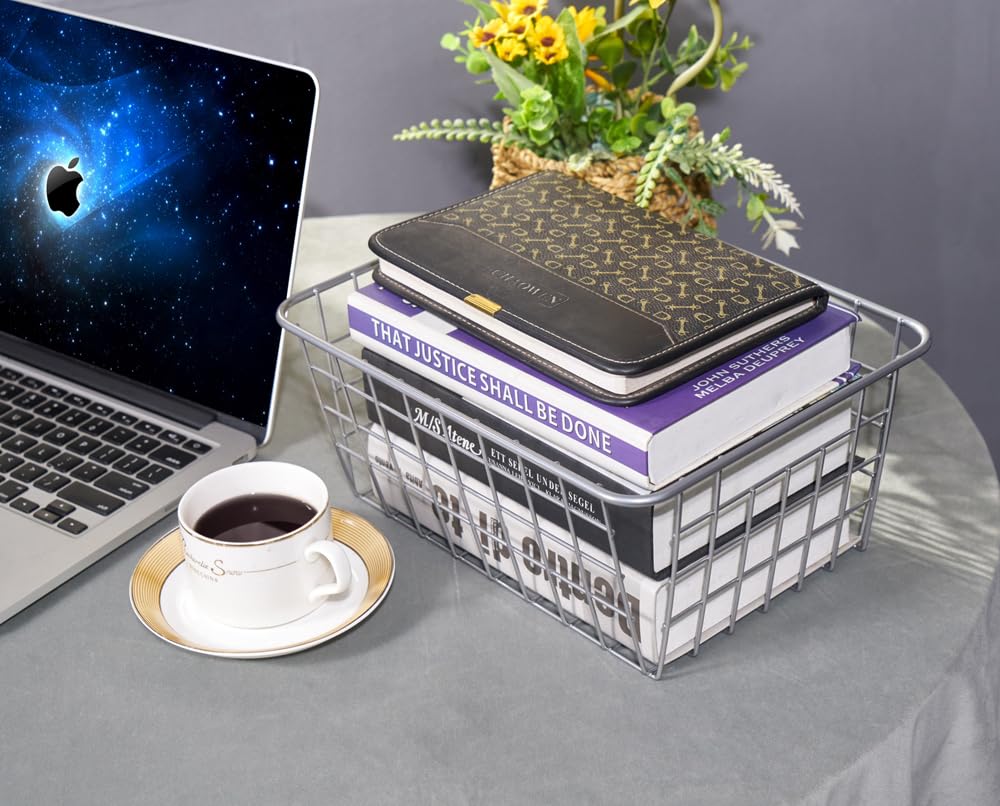 JUNCHU CHERRY kitchen bathroom storage basket for fruits, toiletries, and small items.