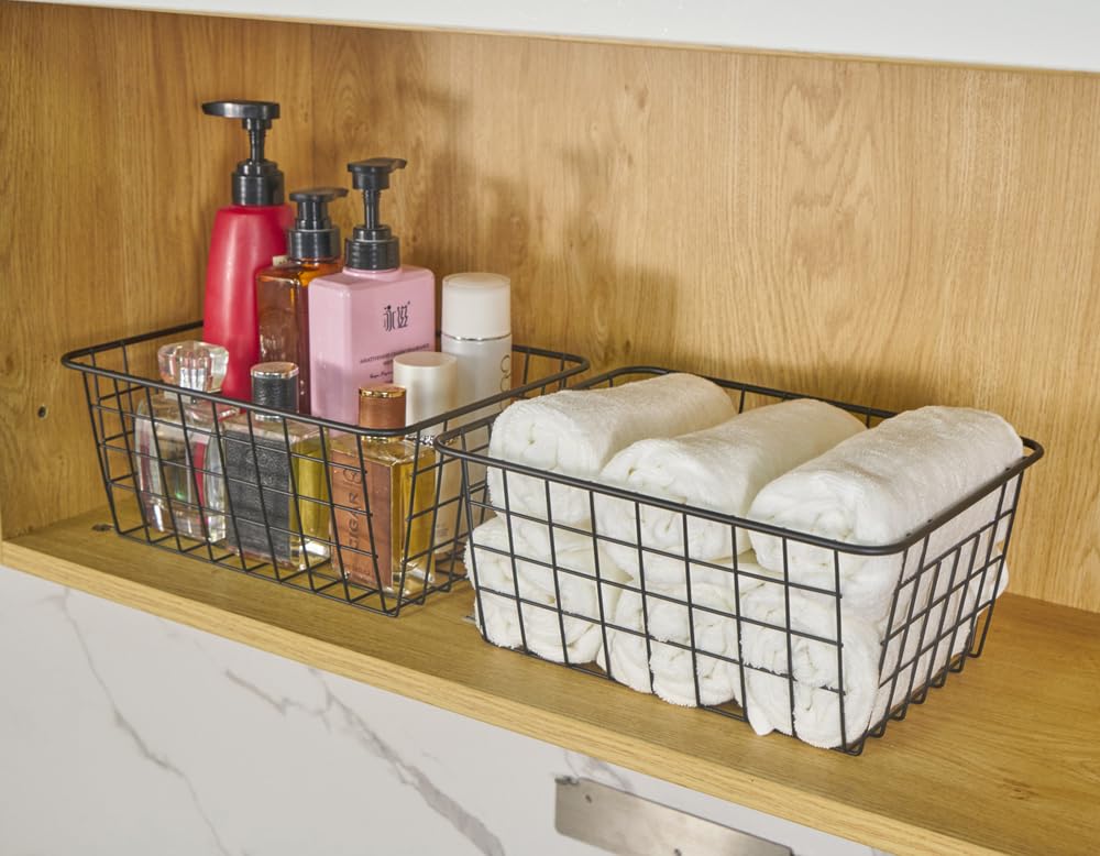 JUNCHU CHERRY matte finish wire basket resists scratches on surfaces.