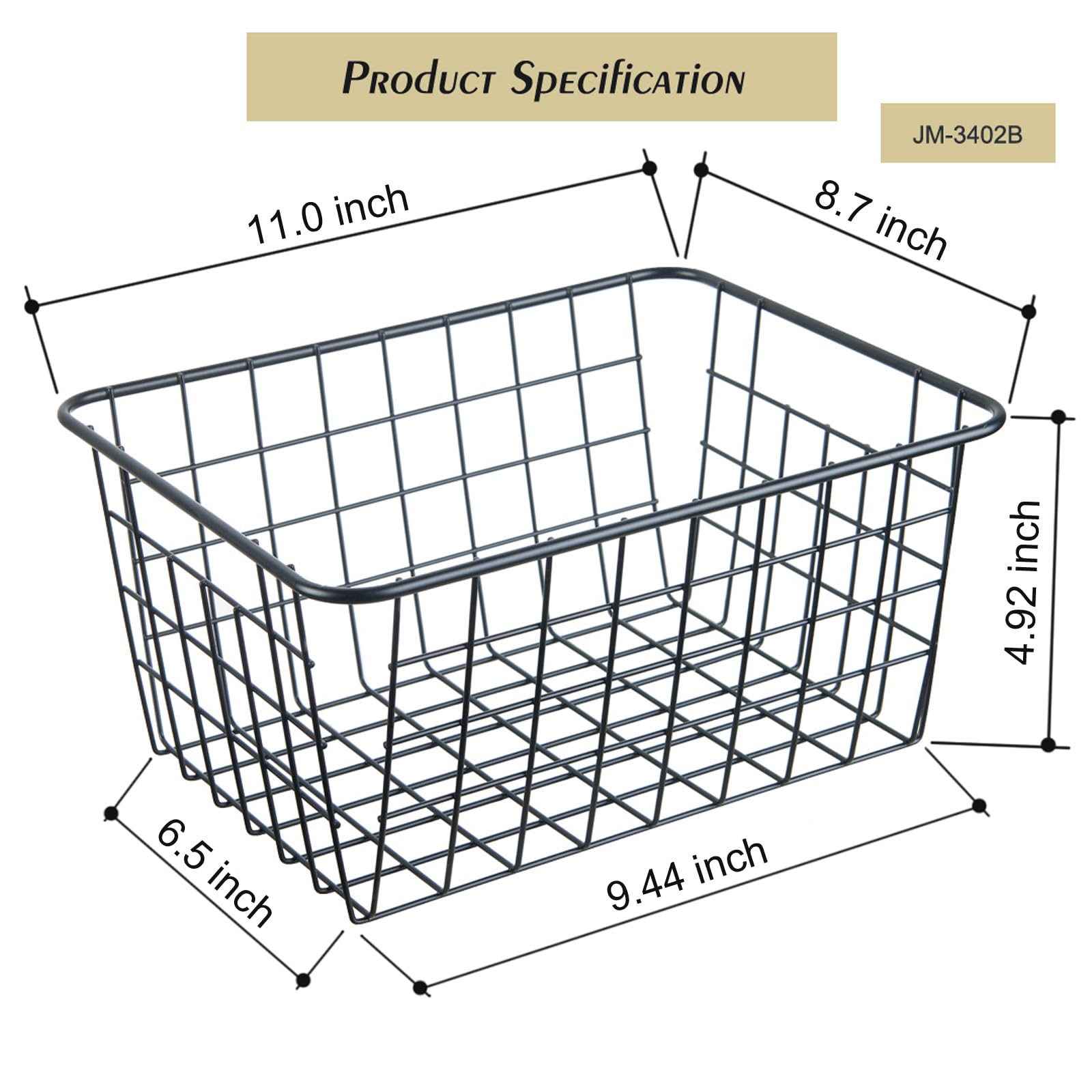 JUNCHU CHERRY multi purpose basket with vented design for fresh air circulation.