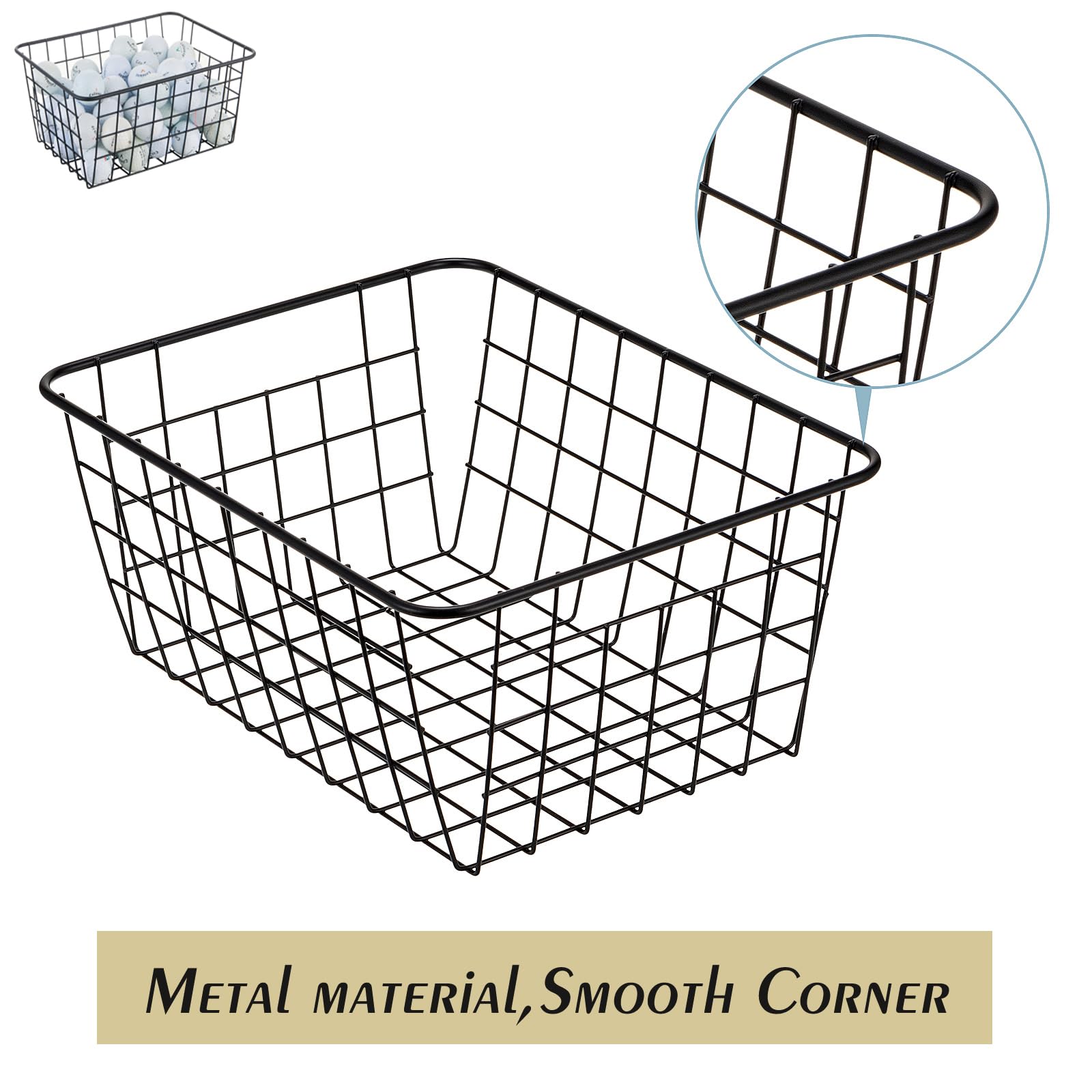 JUNCHU CHERRY stackable organization basket helps maximize corner space.
