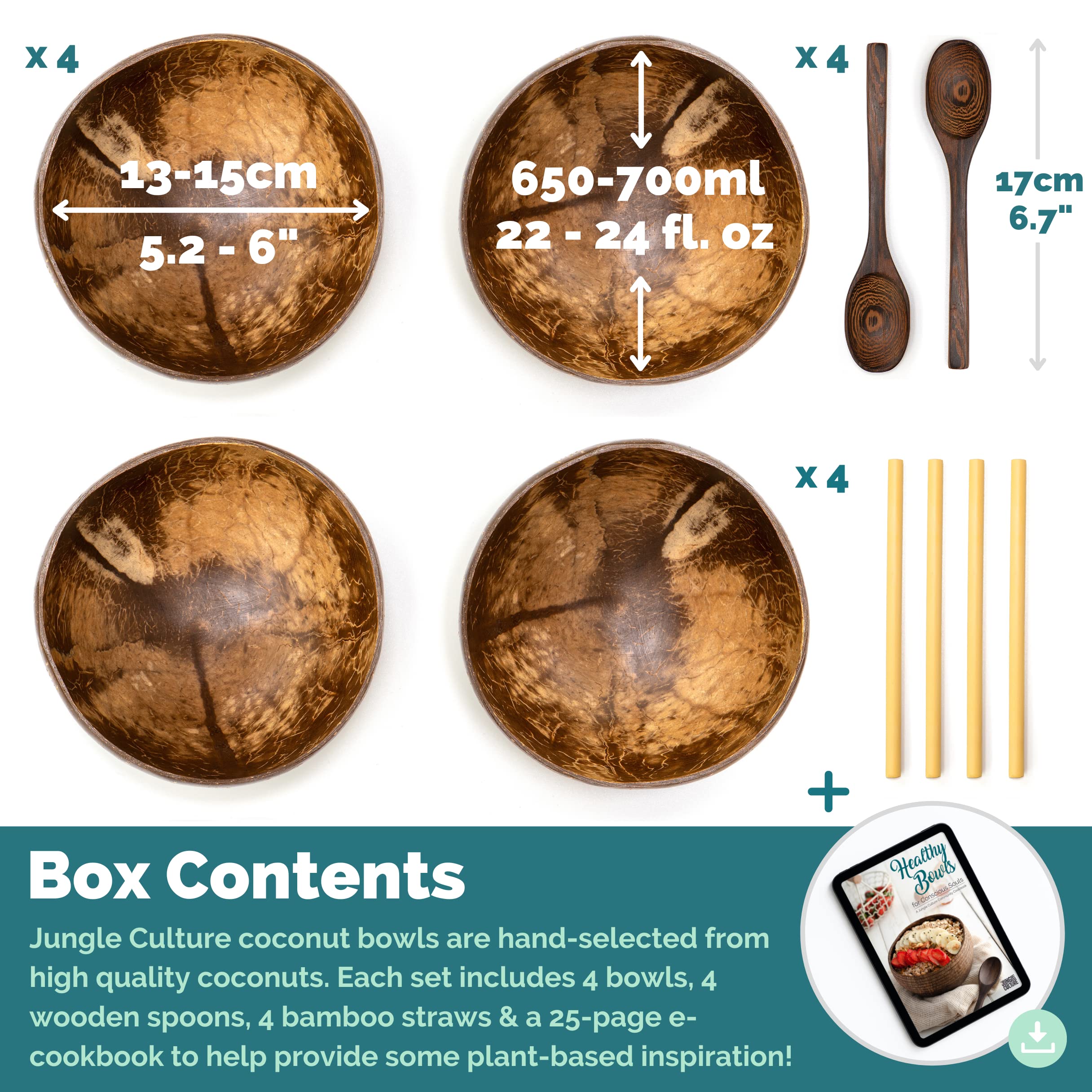 Jungle Culture wooden spoons set ideal for enjoying fruit bowls