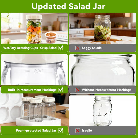 Junlin leak-proof lid locks in freshness and prevents spills.
