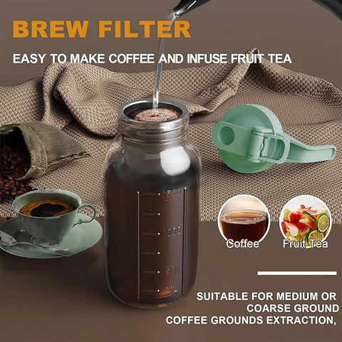 JunVpic dishwasher-safe glass pitcher for quick cleaning and easy maintenance.