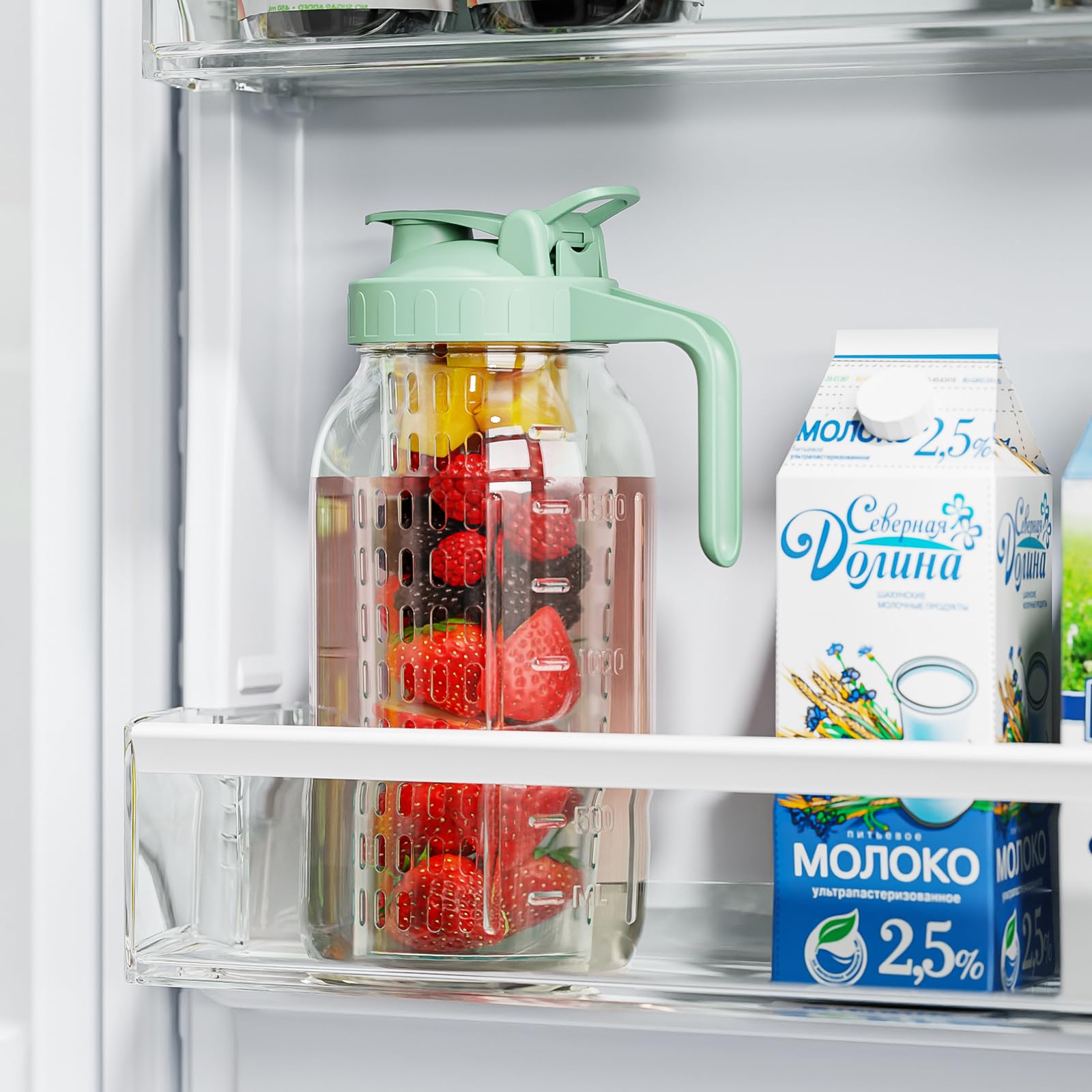 JunVpic fruit-tea-lemonade pitcher versatile for drinks and gatherings.