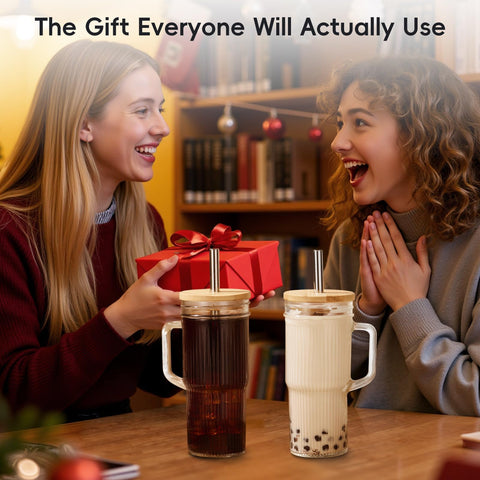 JunVpic gift-ready glass cup set suits birthdays and holidays.