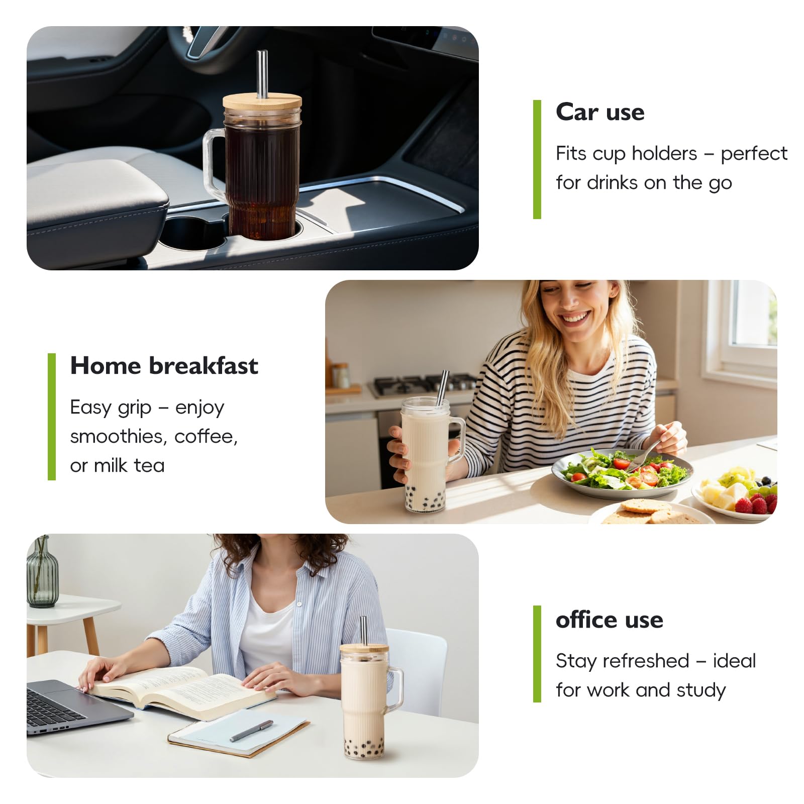 JunVpic iced coffee tumbler is perfect for cold drinks at home.