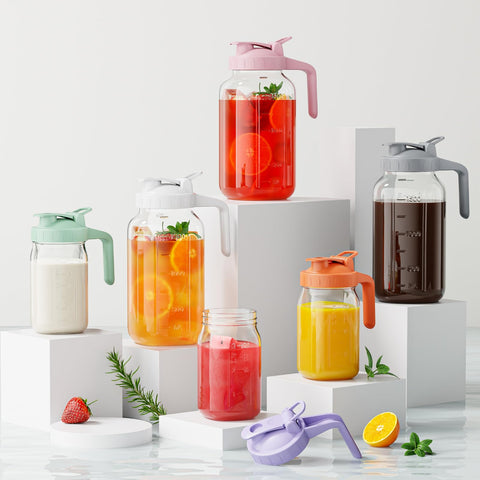 JunVpic dishwasher-safe glass pitcher simplifies cleanup after parties.