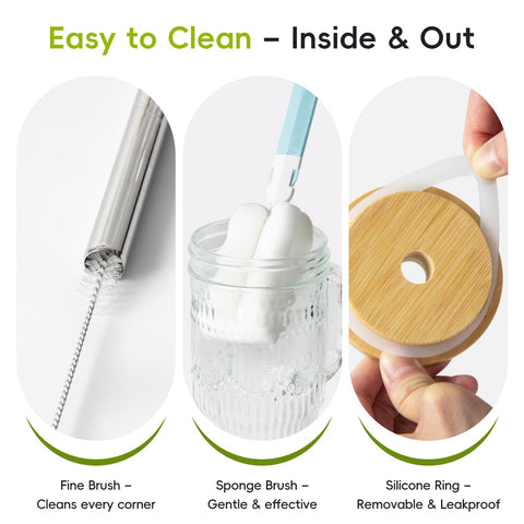JunVpic removable silicone ring enhances grip and leak prevention.