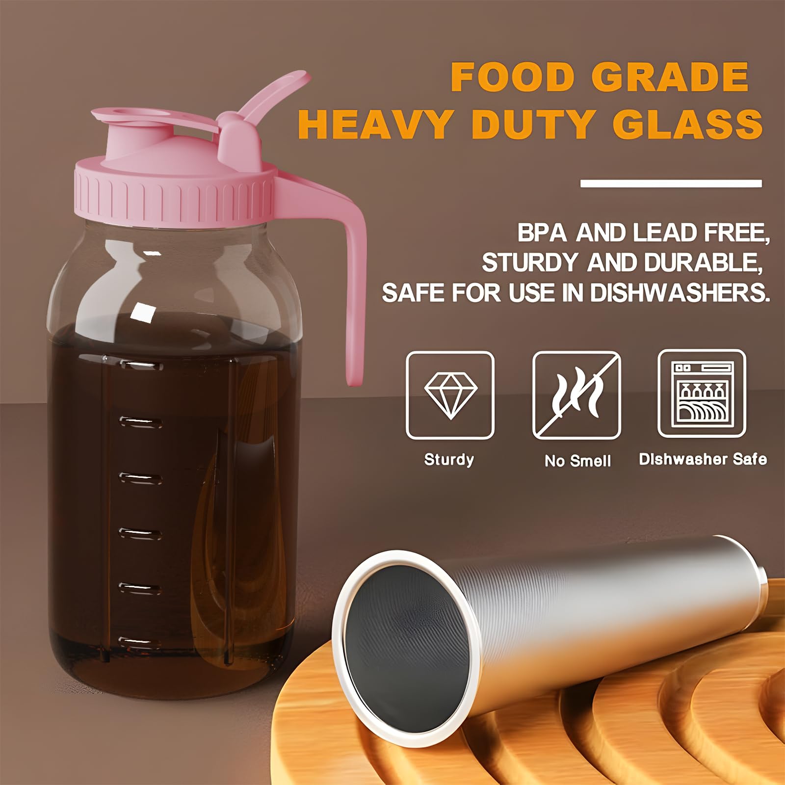 JunVpic stainless steel filter keeps grounds out for cleaner brews.