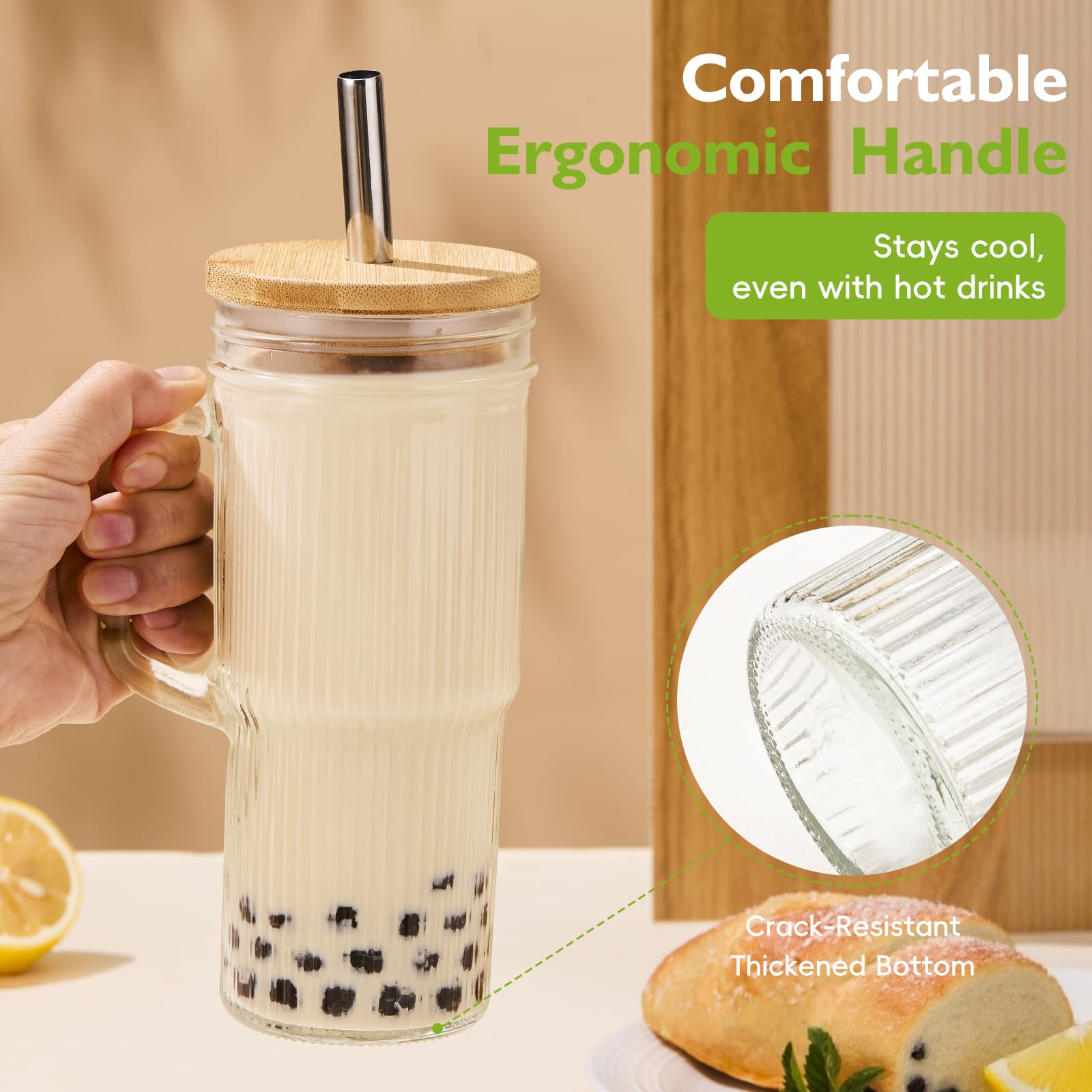 JunVpic straw cleaning brush keeps straws spotless after drinks.