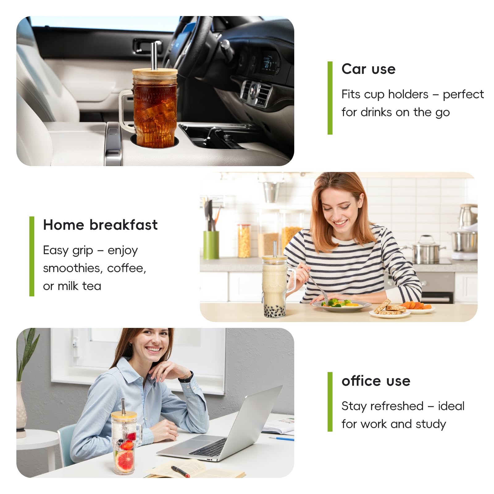 JunVpic two-lid design offers bamboo or plastic lid options.