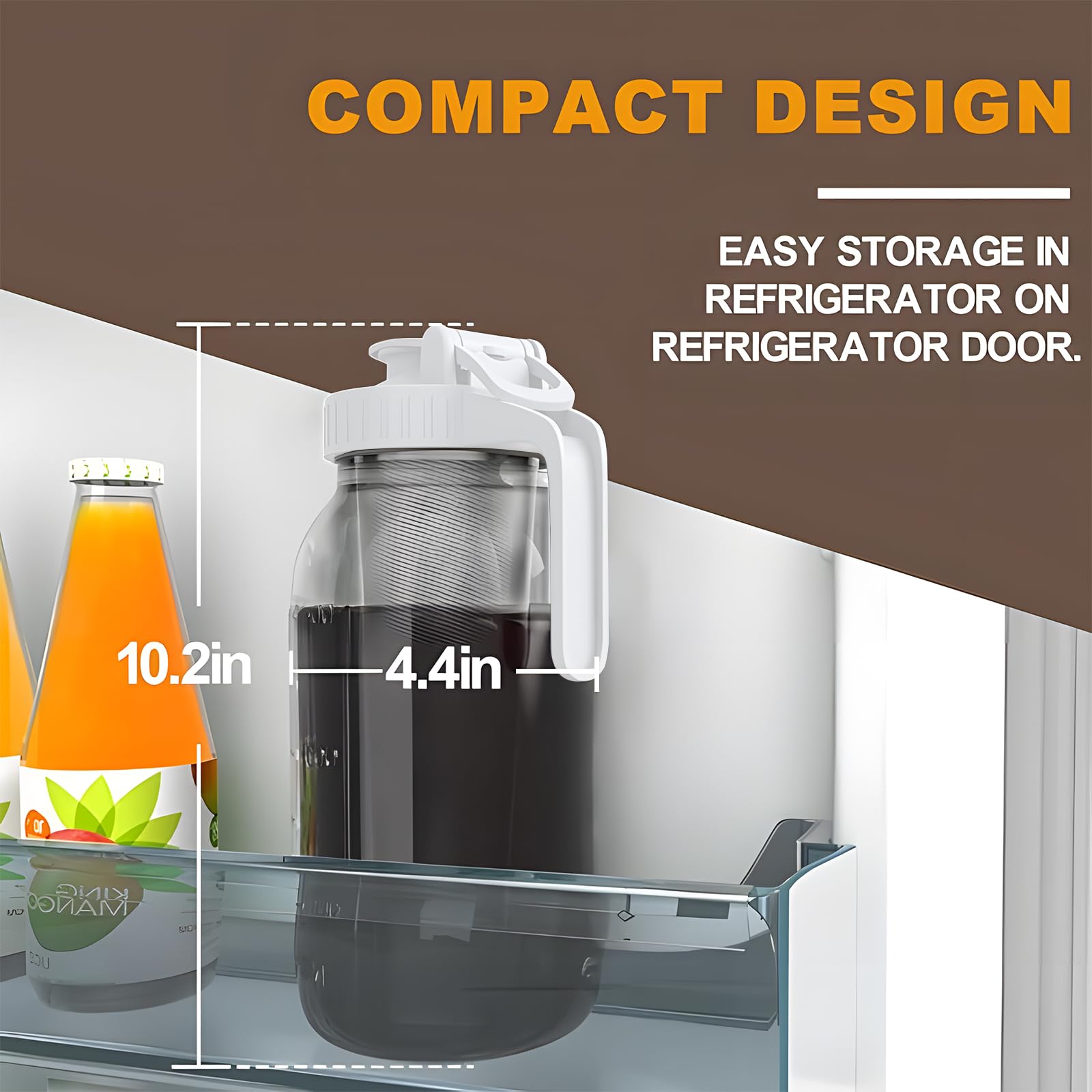 JunVpic wide-mouth design simplifies cleaning and access to drinks.