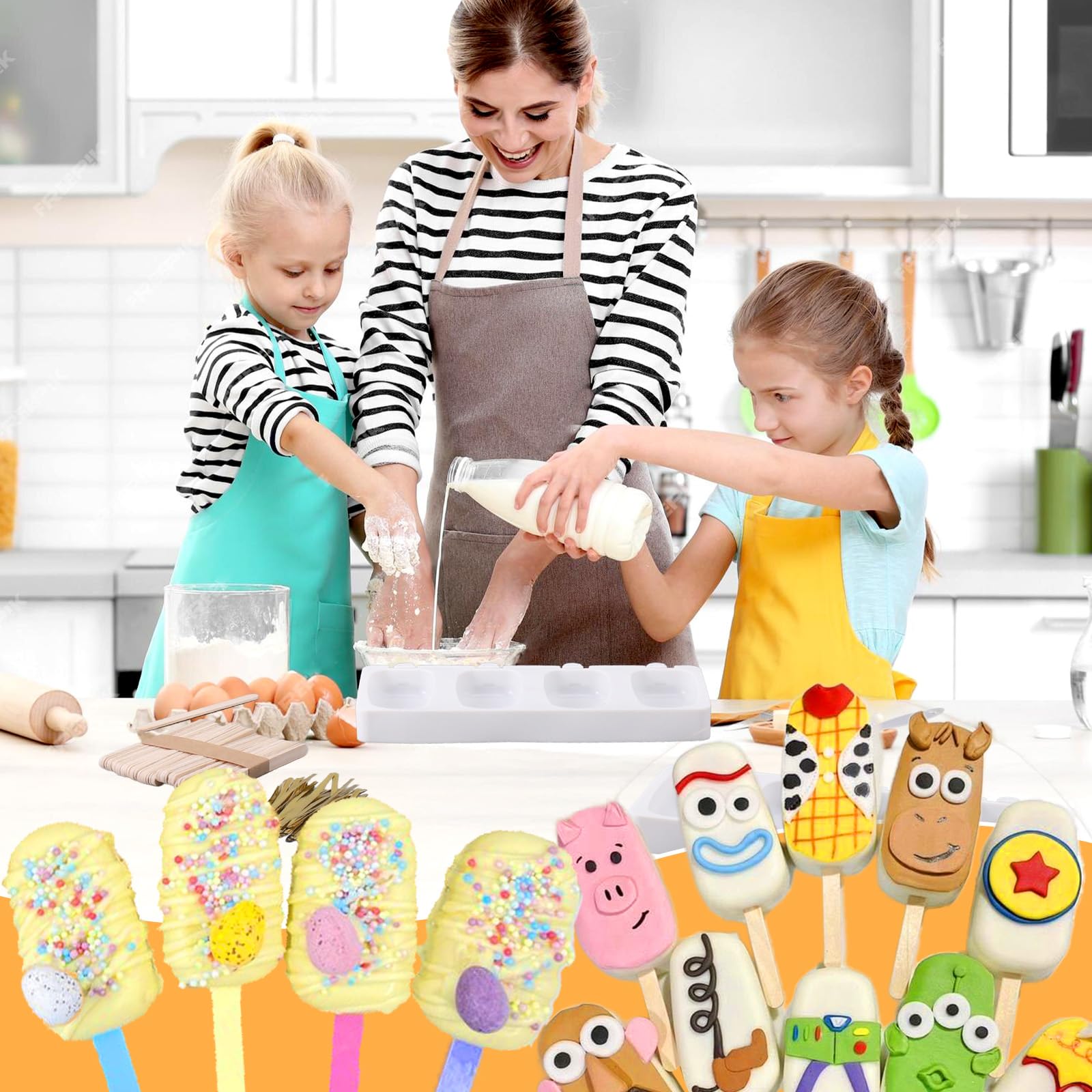 Juome cake pop mold kit finished cake pops ready to serve