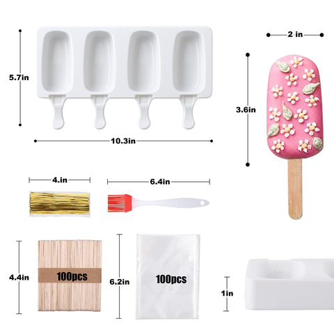 Juome cake pop mold kit non-stick silicone for effortless demolding