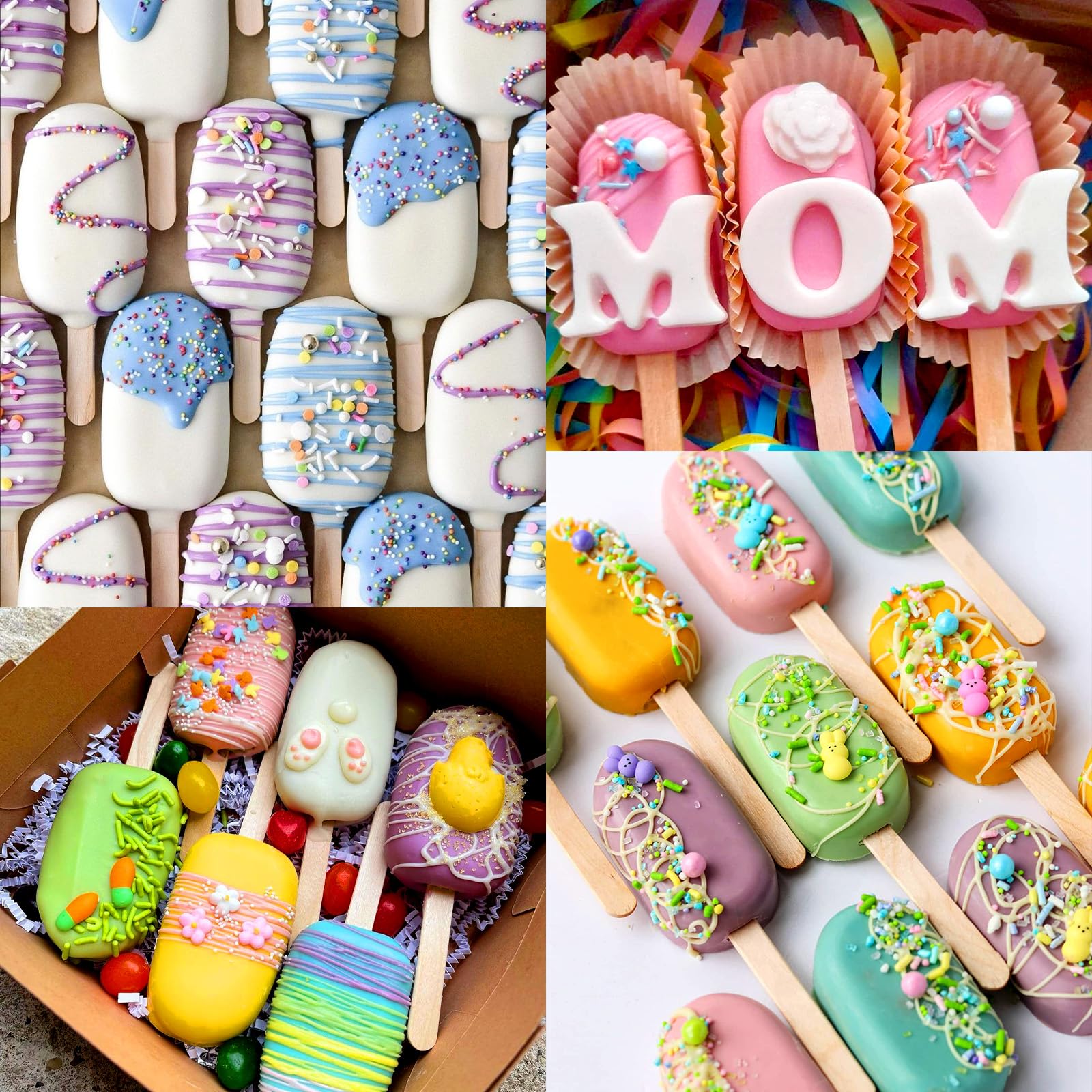 Juome cake pop mold kit wooden sticks for quick assembly