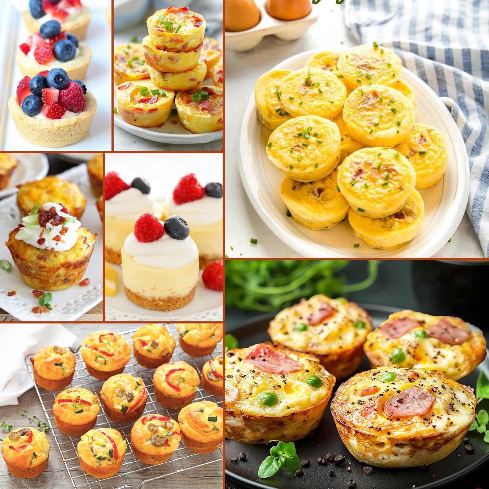 Juome egg bite molds confetti design adds color to breakfasts