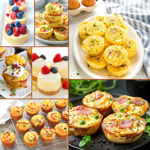 Juome egg bite molds confetti design adds color to breakfasts