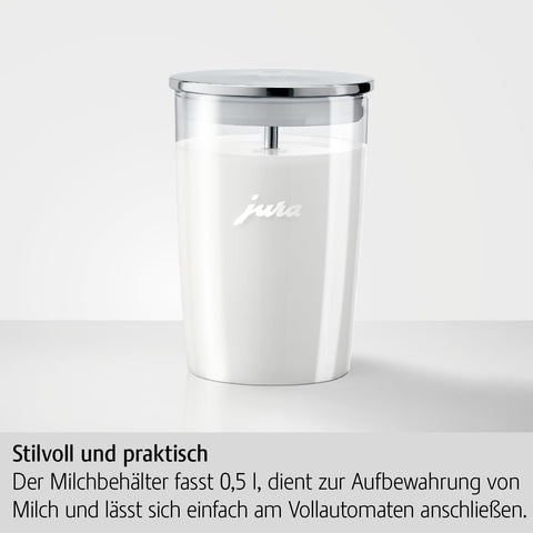 Jura 72570 glass milk container with 0.5 liter capacity for multiple drinks