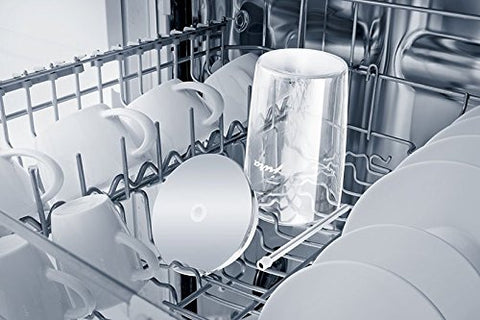 Jura 72570 dishwasher-safe glass container ready for kitchen use