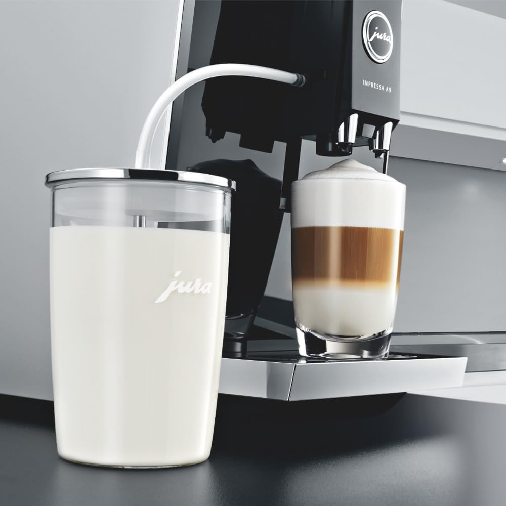 Jura 72570 glass milk container dishwasher-safe for quick cleanup