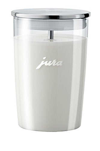 Jura 72570 dishwasher-safe glass and stainless steel components simplify cleanup