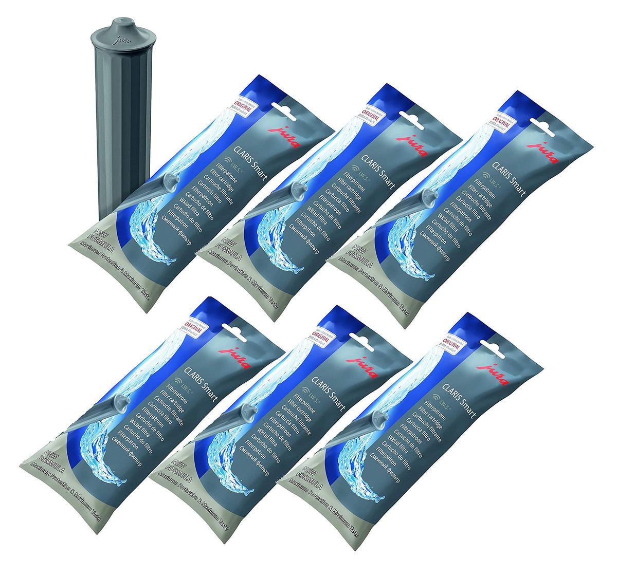 JURA Claris Smart 6-pack filters for I.W.S. machines, improve water quality
