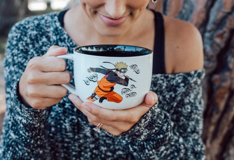 JUST FUNKY Naruto ceramic mug versatile for coffee or tea