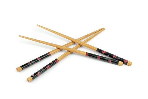 Just Funky Naruto Akatsuki-pattern chopsticks highlight anime kitchen flair.