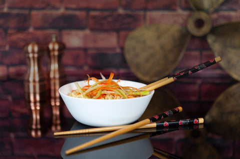 Just Funky Naruto Akatsuki-pattern chopsticks add collectible style to meals.